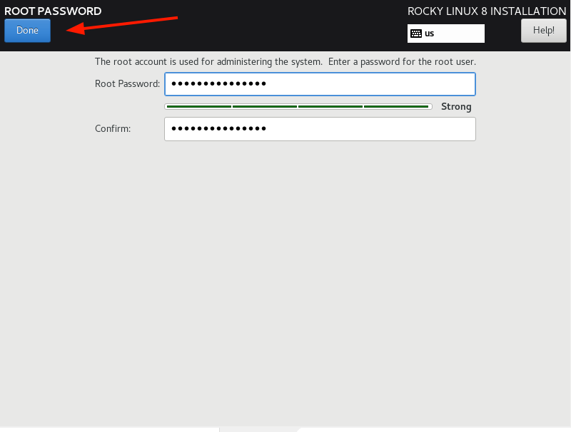 Rocky Linux Root Password