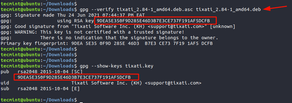 Verify PGP Signature File