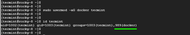 Add User to Docker Group