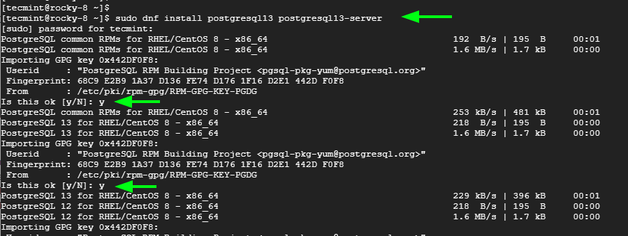 Install PostgreSQL in Rocky Linux