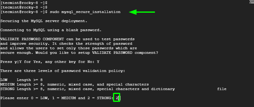 Validate MySQL Password Policy