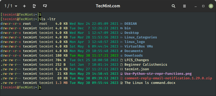 Sort Files By Modification Time in Linux