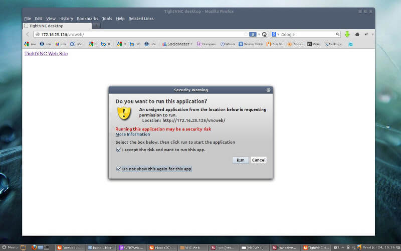 Access Linux Desktop Using VNC Browser