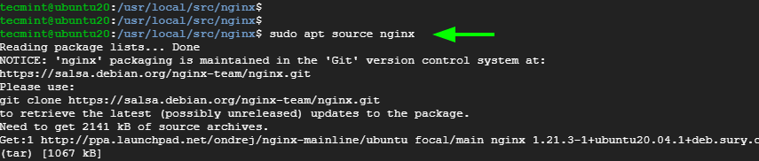 Download Nginx Source