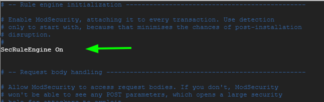 Enable Mod_Security Rules