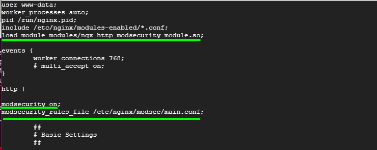 Enable Mod_Security for Nginx vHosts