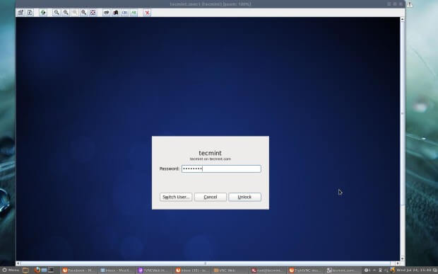 Enter Linux Desktop Password
