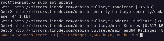 Update Debian Package List