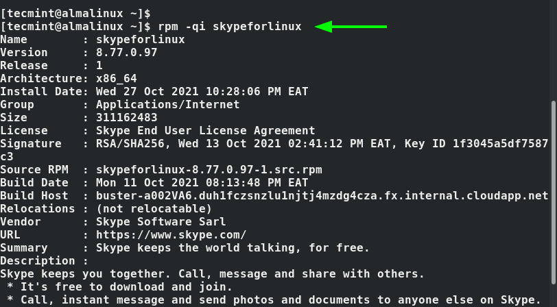 Confirm Skype Installation