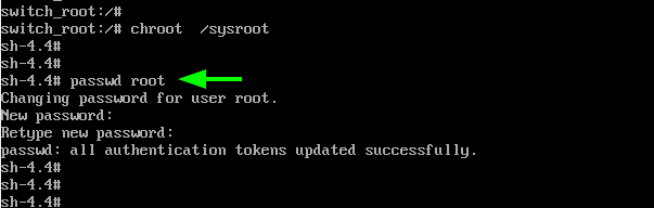 Restablecer la contraseña de root en Rocky Linux
