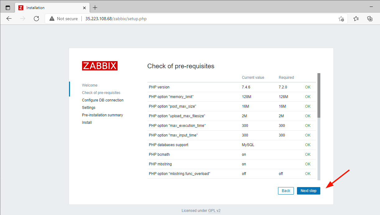 Zabbix Pre-Requisites Checks