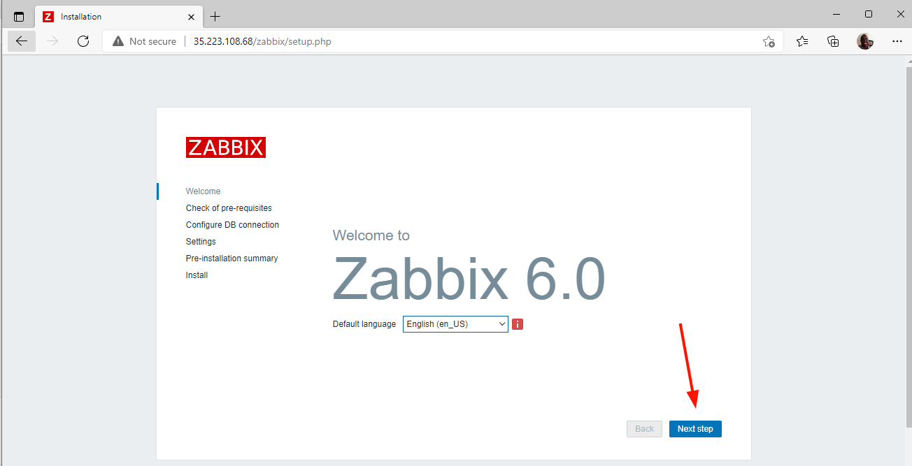 Zabbix Web Installer