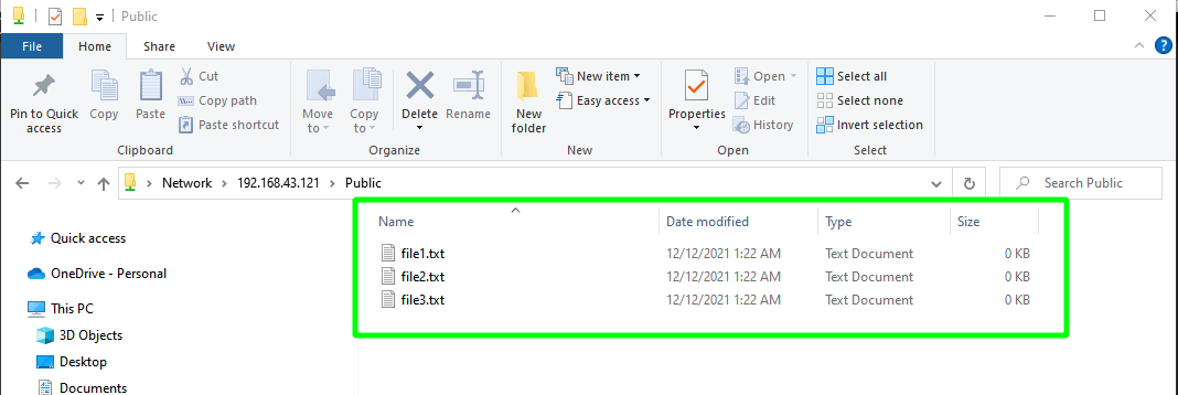 Access Samba Share Files in Windows