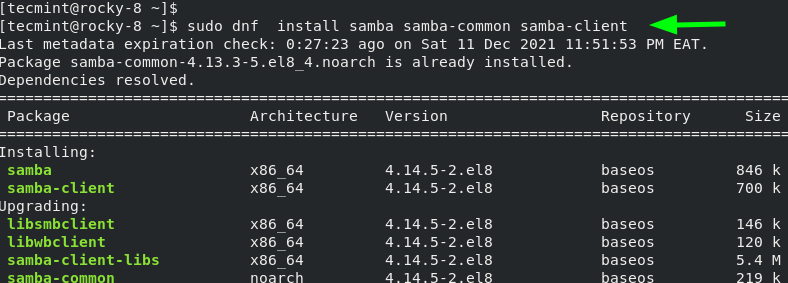 Install-Samba in Linux