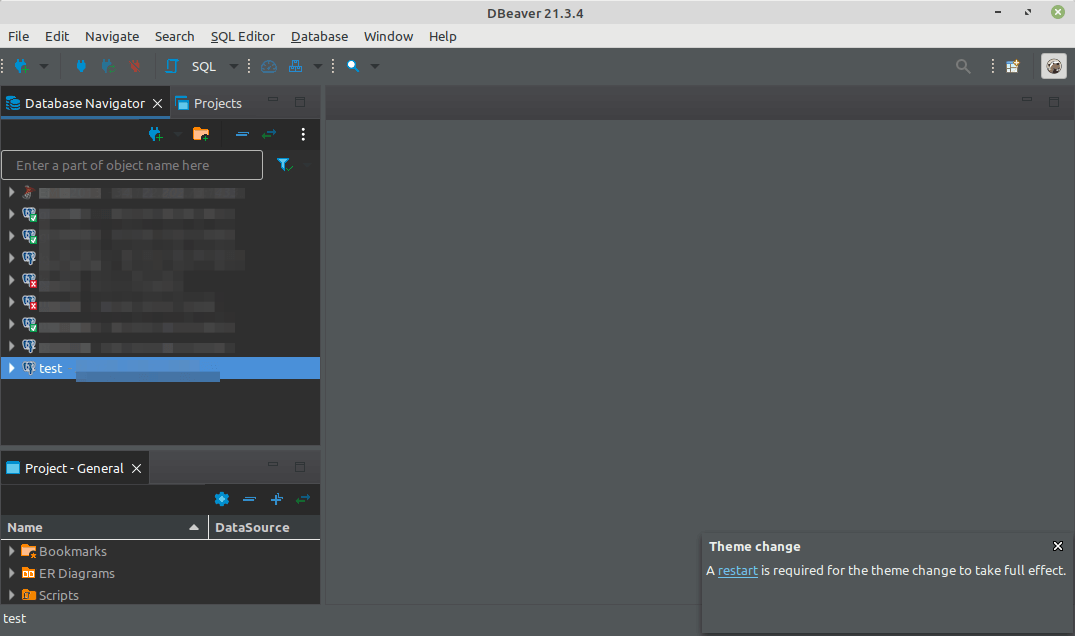 DBeaver Dark Mode