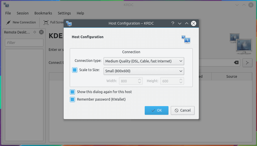 KRDC - KDE Remote Desktop Client