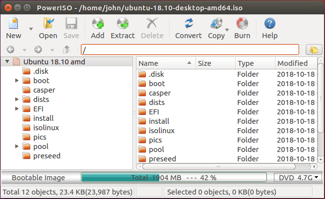 PowerISO Burn Bootable USB Drives