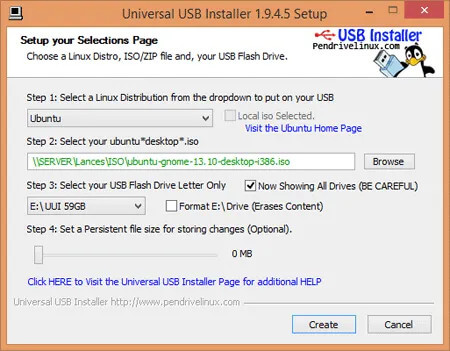 Programma di installazione USB universale