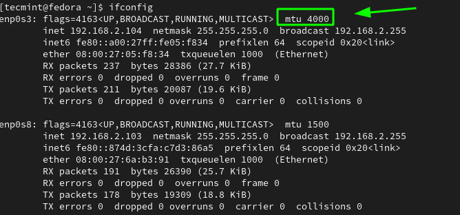 Verify Network MTU in Linux