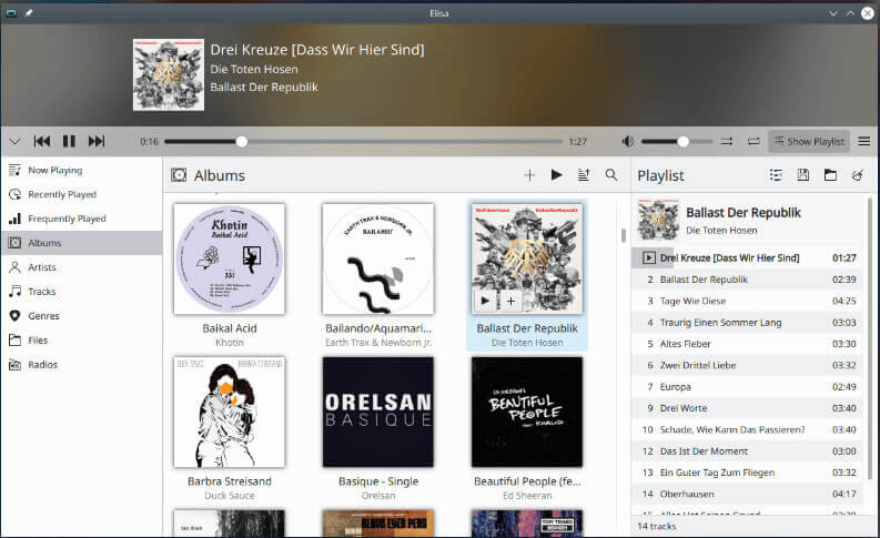 Elisa - Music Player for Linux