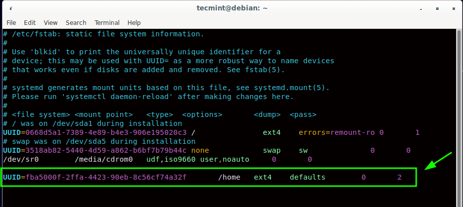 Mount Partition Permanently in Linux