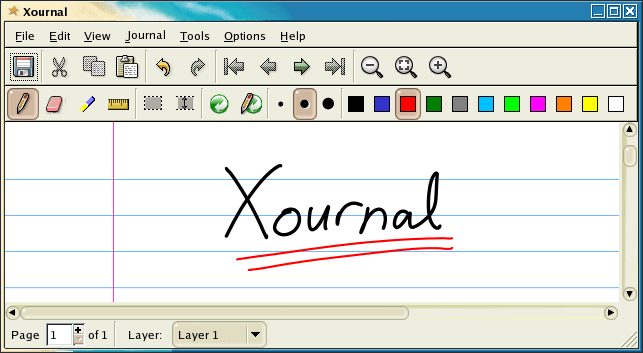 Xournal - Herramienta de dibujo para Linux