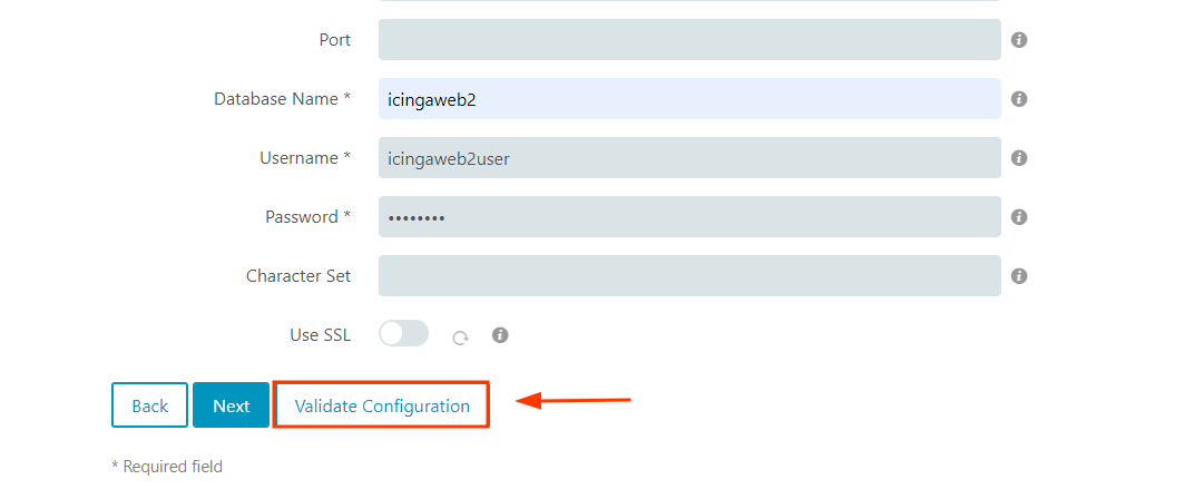 IcingaWeb2 Validation