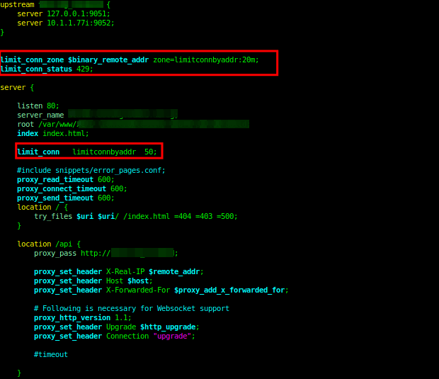 Limit Nginx Connections