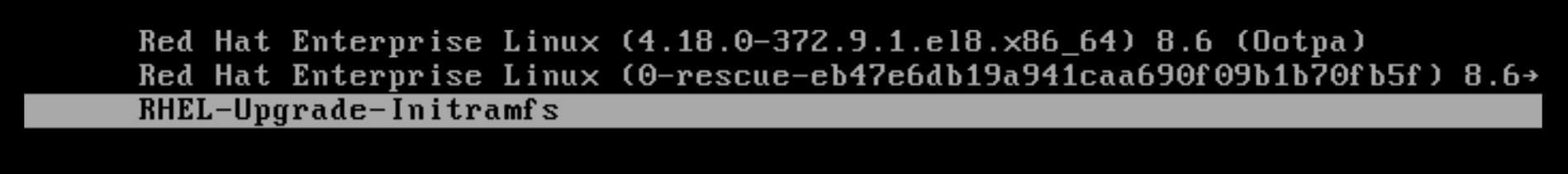RHEL-Upgrade-initramfs