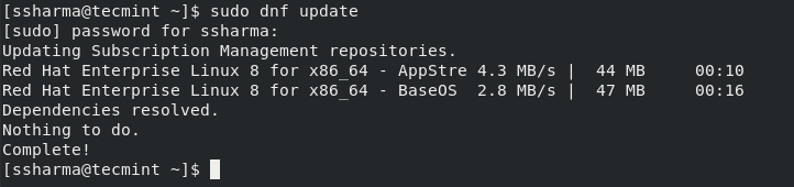 Update RHEL Repositories