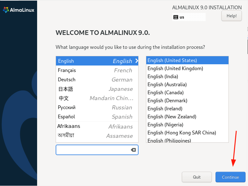 AlmaLinux Language