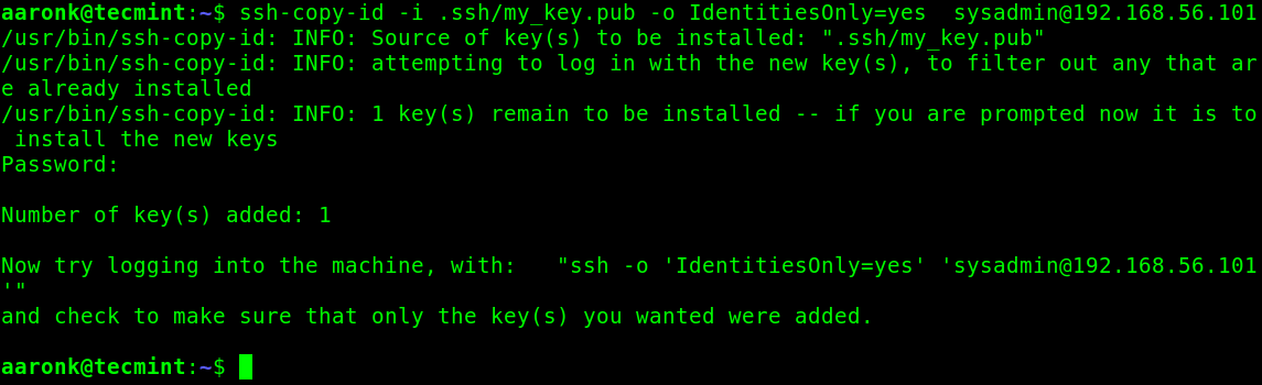 Copy SSH Key to Remote openSUSE