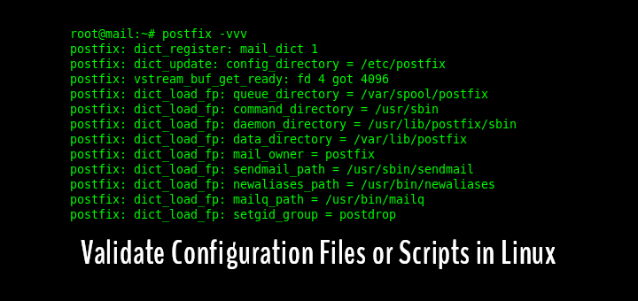 Check Linux Configuration Files