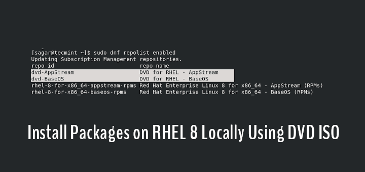 Create Local RHEL 8 Repository