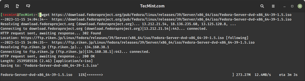 Download Fedora Server