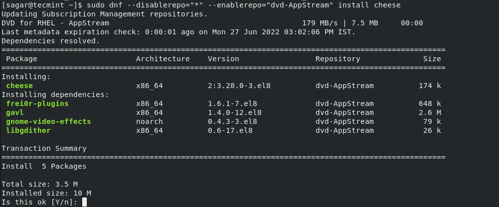 Install Packages on RHEL 8 Locally