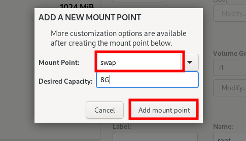 Create Swap Partition