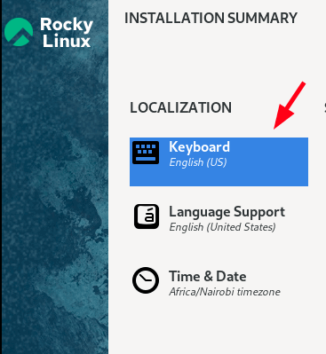 Rocky Linux Keyboard