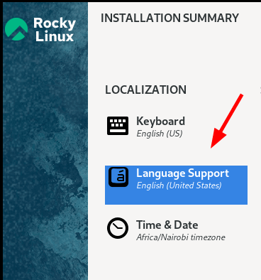 Rocky Linux Language Support