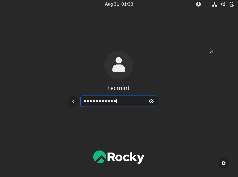 Rocky Linux Login