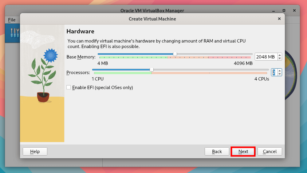 Virtual Machine Hardware Settings