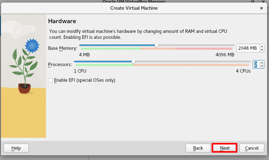 Virtual Machine Hardware Settings