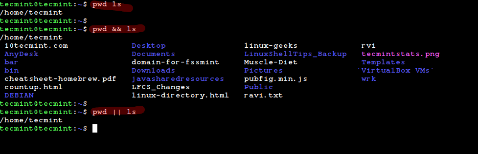 Run Multiple Linux Commands