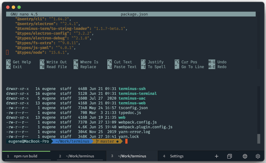 Tabby Modern Linux Terminal