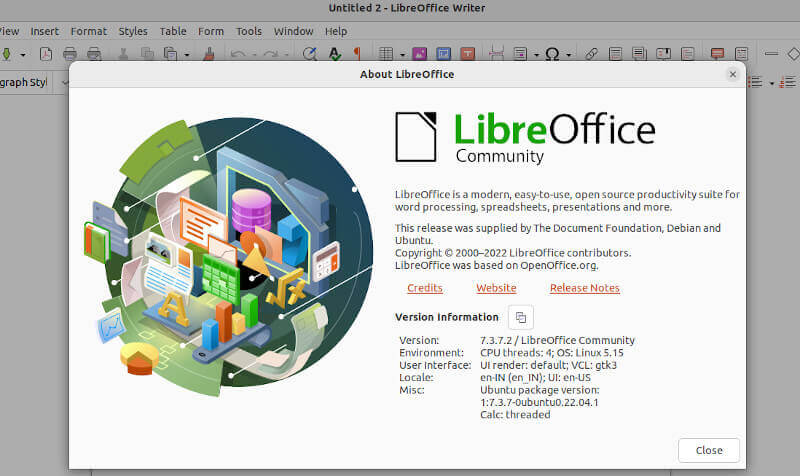 Check LibreOffice Version