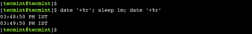 Delay Linux Command Specified Time