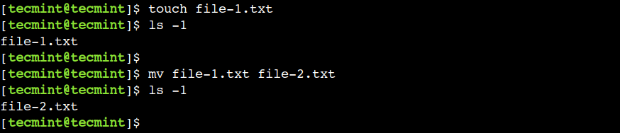 Rename File in Linux