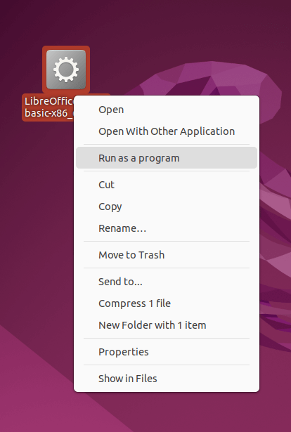Run LibreOffice Appimage