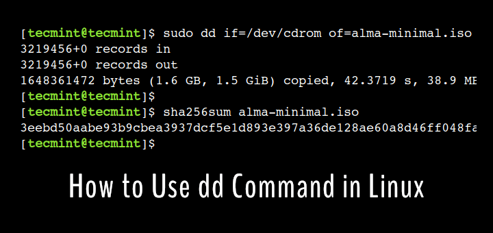 dd Command Examples
