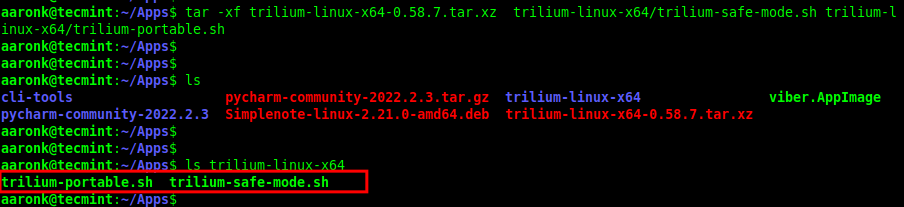 Extract Specific Files in tar.xz File